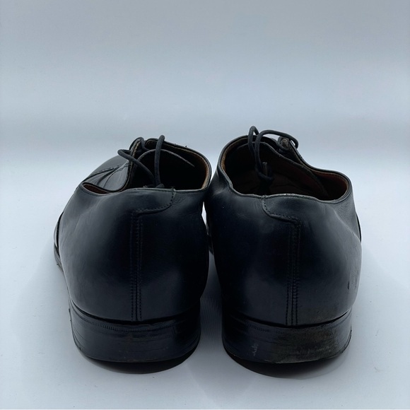 Peal & Co Brooks Brothers Sz 10 E Black Leather Oxford Dress Shoes England - Picture 6 of 13